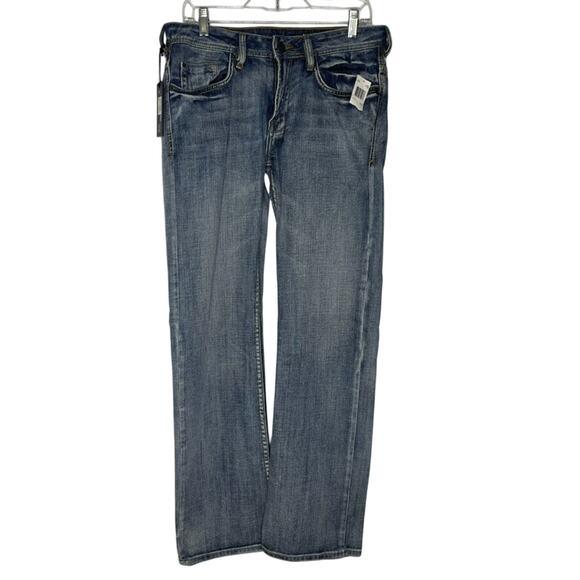 Buffalo David Bitton Driven Straight Leg Jeans Medium Wash Size 30 x 32 NEW - Picture 1 of 7